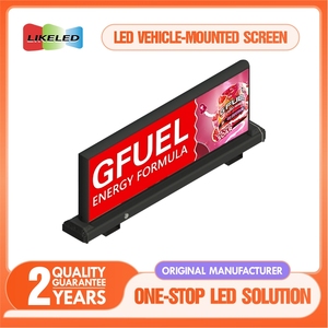 Ngoài trời không thấm nước P5 xe quảng cáo taxi màn hình hàng đầu <span class=keywords><strong>LED</strong></span> hiển thị hai mặt di chuyển dẫn đăng ký cho xe ô tô IP65 đánh giá - Product Image 6