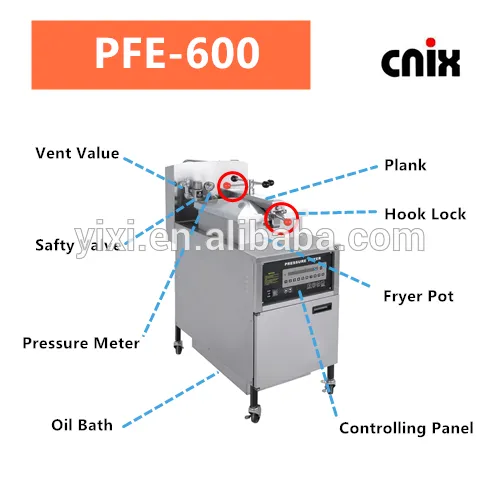 전기 치킨 압력 프라이어 구운 기계 헤니 페니 PFE-600