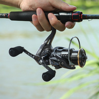 Moulinet de pêche LINNHUE LK1000-3000 à poignée simple ou double, frappe 10 kg, moulinet spinning, accessoire de pêche, moulinet de pêche en mer Pesca