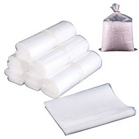 Sac de collecte d'échantillons de sol en polyéthylène transparent réutilisable, conception à ouverture plate, résistant à l'humidité et indéchirable, pour supermarché