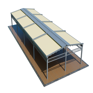 Hiện đại ngoài trời Vườn có thể thu vào tự động <span class=keywords><strong>Sun</strong></span> <span class=keywords><strong>Shade</strong></span> nhôm hợp kim tán với điều khiển từ xa Patio Polyester mái hiên - Product Image 6