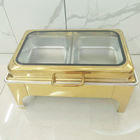 Chauffe-plats Buffet Traiteur Conteneur Chauffe-plats en acier inoxydable Chauffe-plats de luxe