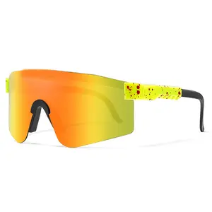 2022 conveniente marchio di biciclette da esterno logo personalizzato guida in esecuzione occhiali da sole sportivi per PC antivento UV400