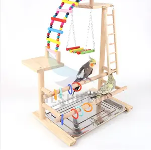 Dnn Bird Toys Anneau Oiseaux grimpants Accessoires Échelle Swing Big Bird Stand De Geshifeng //