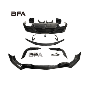 Para 2015-2019 <span class=keywords><strong>Mercedes</strong></span> <span class=keywords><strong>GLE350</strong></span> 450 Coupe actualizado estilo BS pala delantera de fibra de carbono labio delantero difusor trasero kit de carrocería - Product Image 4