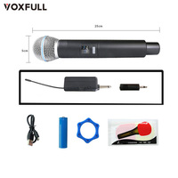 Nouveau microphone universel sans fil UHF à 2 canaux avec récepteur, prix super bas, vente directe d'usine, service OEM