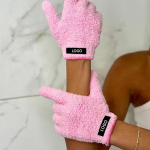 Gants de nettoyage du visage en microfibre zéro déchet personnalisables avec votre logo, pour le démaquillage à l'eau uniquement, gants ménagers - Product Image 6