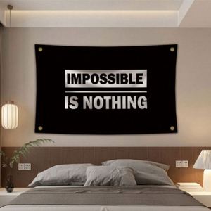 Banderas Personalizadas de Impresión Digital de Buena Calidad y al Mejor Precio, 3X5 Pies, 90x150cm, Imposible Es Nada - Product Image 2