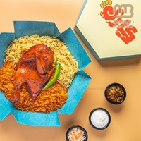 Heiße Fast-Food-Verpackung Gegrilltes Hähnchen Halal Biryani Mandi Bukhari Reisbox Zum Mitnehmen Französisch Frittiertes Hähnchen Takeaway Mittagessen