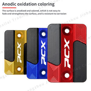 Motorrad zubehör CNC Aluminium Vorderrad brems flüssigkeits behälter Öl becher deckel Zylinder pumpen deckel für PCX125/150/160 - Product Image 5