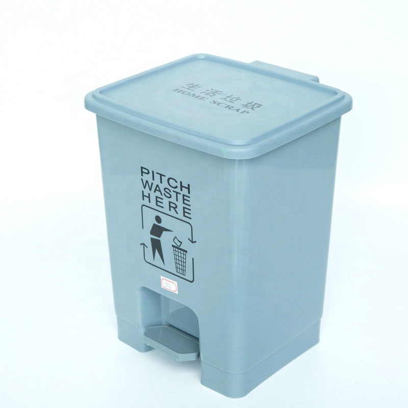 Custom Design Different Size Waste Bin Plastic Dustbin, Pedal Garbage Can/