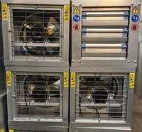 Nouveau type de ventilateur d'extraction centrifuge à pression négative pour ferme avicole, ventilation industrielle, serre, en acier galvanisé, à entraînement direct