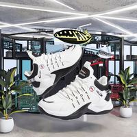 Nouvelles Chaussures de Sport Décontractées pour Hommes Printemps-Automne-Hiver-Été 2026 – Polyvalentes, Rehaussées, en Maille Respirante et Antidérapantes