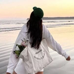 <span class=keywords><strong>Sac</strong></span> fourre-tout en <span class=keywords><strong>coton</strong></span> biologique de haute qualité, personnalisé, 16oz, 14oz, 12oz, 10oz, avec longue poignée et logo imprimé sur mesure, vente en gros - Product Image 2