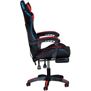 Chaise de jeu RGB pivotante à 360 degrés, rouge, Silla <span class=keywords><strong>Gamer</strong></span>, meilleure chaise de jeu OEM pour <span class=keywords><strong>PC</strong></span>, éclairage en cuir, qualité européenne, chaise de jeu LED avec haut-parleur - Product Image 4