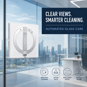 ECOVACS WINBOT W2 Limpiador de Vidrios Robótico Eléctrico, Modo de Limpieza de Bordes, Sistema de Protección de 10 Niveles, Motor sin Escobillas Controlado por Aplicación - Product Image 1