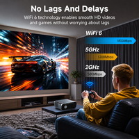 Fabricant de projecteurs LCD OEM/ODM à marque privée 1850 ANSI 4K Android 9 2G Stéréo HIFI Portable Home Cinéma Vidéo LED