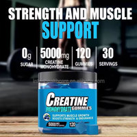 OEM Halal Bulk Pré-entraînement Créatine Sans Sucre 5000mg Créatine HCL Bonbons Gélifiés Compléments Sportifs Créatine Monohydrate Gélifiés