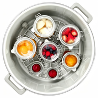 Marmite électrique émaillée grande capacité 27L, appareil automatique pour la fabrication de confiture et la conservation des aliments