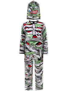 2025 nouveauté garçon Zombie combinaison avec capuche livre semaine fête habiller enfants sanglant momie Halloween Costume - Product Image 5