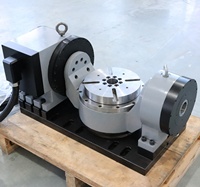 Plataforma Giratoria de Cinco Ejes con Ajuste a Cero, Mesa Rotatoria CNC de 5 Ejes
