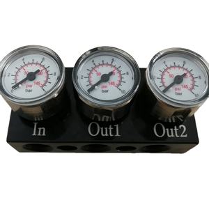 1 inch miniatuur micro zwart stalen klepstandsteller pneumatisch 10 bar manometer - Product Image 4