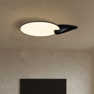 Plafonnier en bois massif de style chinois, design minimaliste, luminaire pour salon et chambre à coucher - Product Image 3