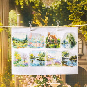 1 rotolo di nastro per animali domestici molla serie parco scenico paesaggistico supporto fai da te - Product Image 2