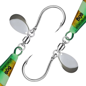 Hot 20g 30g 40G 60G 80g bờ đúc <span class=keywords><strong>Glow</strong></span> jigging lure lure Luminous chậm Pitch Bait nước mặn kim loại câu cá đồ gá lắp với móc xoay - Product Image 5