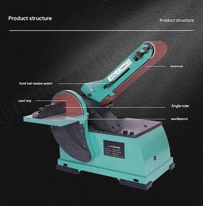 เครื่องทำงานไม้แบบทำมือสายพานไฟฟ้าแผ่นขัดกระดาษทรายแรงดันไฟฟ้า220โวลต์ที่ได้รับการจัดอันดับสำหรับงานหนักและเครื่องขัดสายพานทราย (750W) - Product Image 4