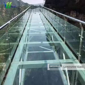 スリップ防止R11ラミネートガラス床10 + 10mm強化安全ガラス適切な商用階段通路 - Product Image 5