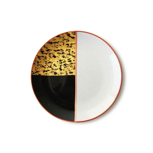Vente chaude Service de table en porcelaine de style moderne, motif marbre noir et or, assiette à dîner en porcelaine, vaisselle en grès, emballage en vrac, salle à manger - Product Image 4