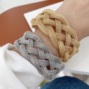 BD-L3000 beau métal <span class=keywords><strong>macramé</strong></span> bracelet fête bijoux fins femmes fille cz bracelets portant quotidiennement des bracelets de <span class=keywords><strong>manchette</strong></span> en or - Product Image 2