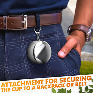 150/250ML Expandable Stainless Steel Collapsible Cup Portable <b>Outdoor</b> Travel Camping Mugs Portable <b>Cookware</b> Teacups Dinnerware - Product Image 4