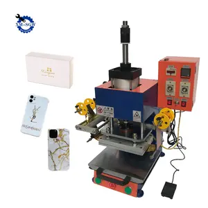 Factory Wholesale Semi Automatic Pneumatic Leather Stamping And Embossing Logo PU Wood Imprinting Machine For Plastic