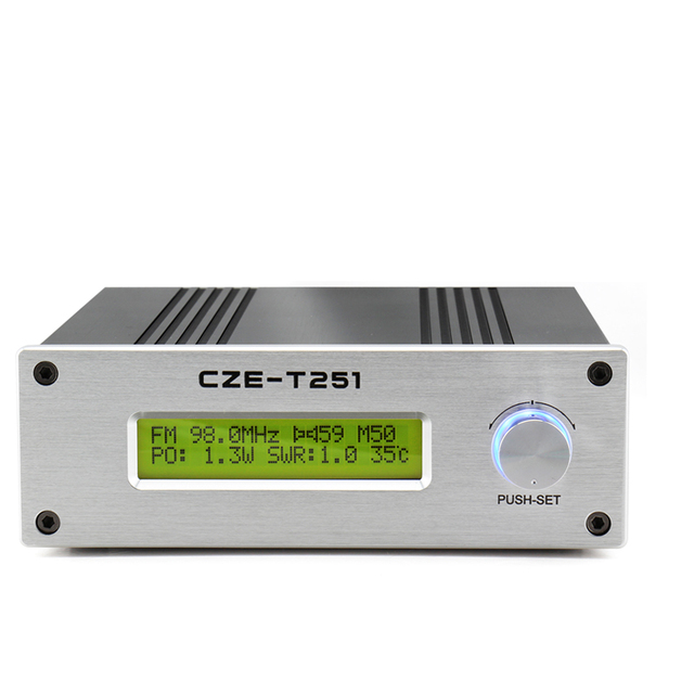 CZERF CZE-T251 25W Wireless FM Broadcast Transmitter Mini Amplifier Radio Station with 12V Long Range FM Transmitter