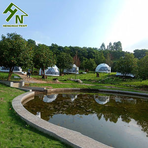 Casa Prefabricada Impermeable para Exteriores, Domo de Camping, Tienda de Campaña Glamping con Baño Integrado y <span class=keywords><strong>Chimenea</strong></span> - Product Image 6