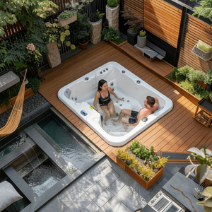 Moderna Bañera de Hidromasaje Whirlpool para Interiores y Exteriores, Jacuzzi para el Bienestar en el Hogar - Product Image 1