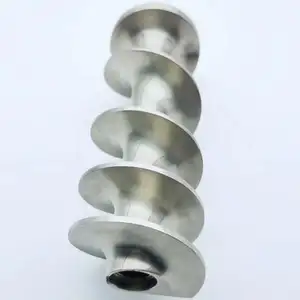 Dusheng-piezas de fundición personalizada para helados eléctricos, hoja espiral de tornillo de vuelo, cuchillas de barrena de hielo para maquinaria de alimentos