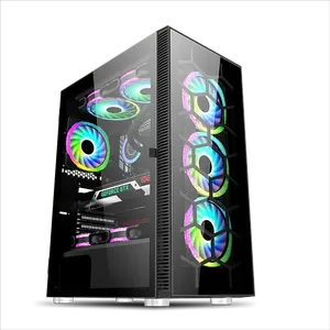 ¡Caja de PC para juegos Herder, gabinete de computadora Gamer de Torre media de refrigeración de <span class=keywords><strong>CPU</strong></span> RGB de alta calidad en Stock! - Product Image 3