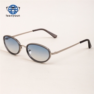 Teenyoun vente en gros de haute qualité en métal cadres ovales femmes lunettes de soleil Vintage lunettes de soleil hommes Galfs De Sol Logo personnalisé - Product Image 4