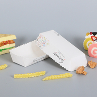 Barquette en carton jetable personnalisée pour hot-dogs et corn-dogs - Boîte à hot-dogs avec lamination mate pour l'emballage alimentaire