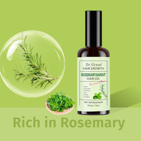 Huile capillaire personnalisée biologique à base de romarin et de menthe, essences végétales, hydratante, anti-casse, réparatrice, anti-frisottis, contrôle de l'huile, stimulant la croissance des cheveux