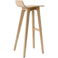 Chaise de bar Morph, chaise de bar design allemande, chaise de bar moderne en bois massif, tabouret haut, chaise de bar de réception