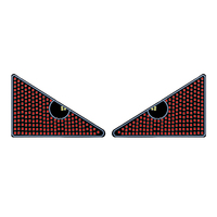 Feux LED populaires pour voiture, yeux d'ange, écran LED pour pare-brise, yeux de démon, accessoires automobiles