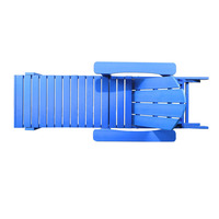 Vente en gros de chaises longues d'extérieur pour plage, patio, hôtel, lit en HDPE, piscine, chaise longue empilable en plastique
