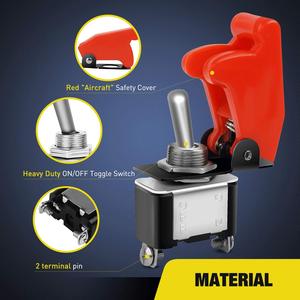 2 Pin geçiş anahtarı <span class=keywords><strong>12V</strong></span> on/off geçiş anahtarı otomotiv otomobil kamyon tekneler için yarış arabaları - Product Image 4