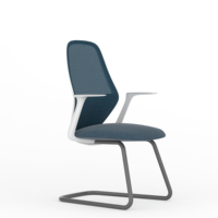 Silla de trabajo de altura ajustable de fabricante, silla de conferencia de ordenador, muebles de personal de oficina, silla de malla con respaldo medio