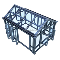 Style moderne personnalisé véranda pour terrasse extérieure cadre en alliage d'aluminium autoportant isolant avec serre pour les loisirs en plein air