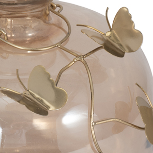 Vaso in vetro con ghirlanda di farfalle, moderno vaso decorativo per fiori, per soggiorno, camera da letto, ufficio, decorazioni per la casa - Product Image 6